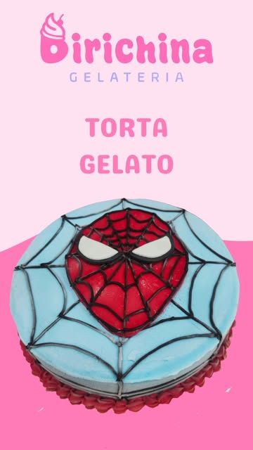 Torta gelato personalizzata a tema Spiderman